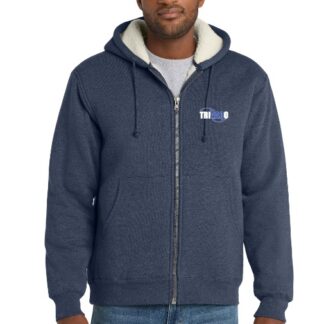 CornerStone® Heavyweight Sherpa-Lined Hooded Fleece Jacket