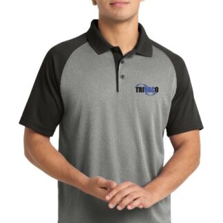 Sport-Tek® PosiCharge® RacerMesh® Raglan Heather Block Polo